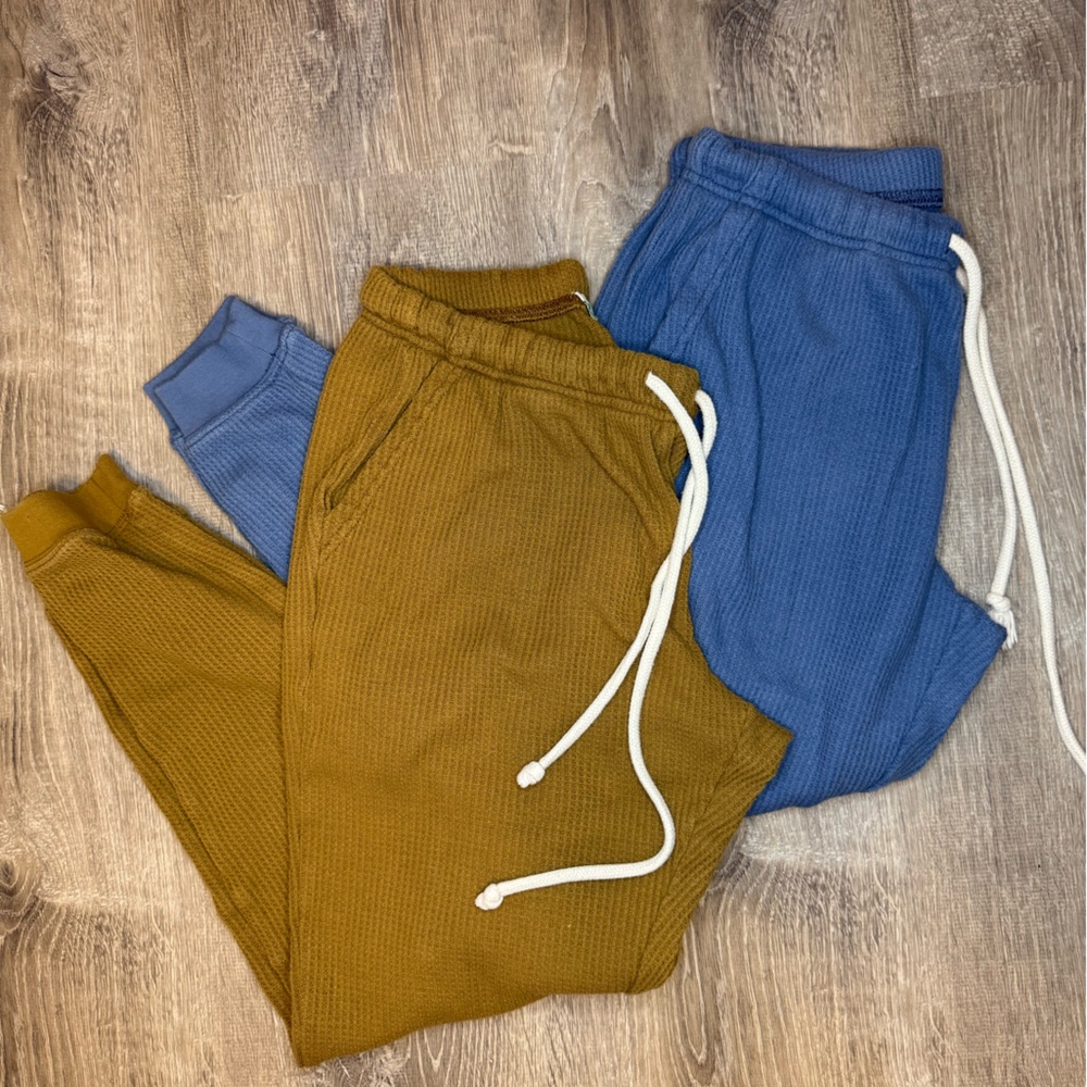 Aerie Waffle Jogger BUNDLE (2 pairs)Small - Picture 1 of 14